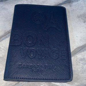 Barbara Rihl Navy Blue Passport Wallet EUC